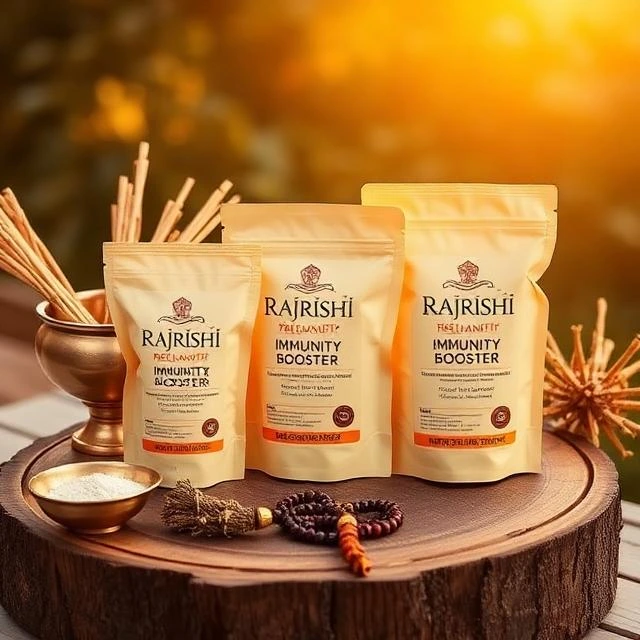 Rajrishi Immunity Booster Ayurvedic Kadha Mix with Tulsi Giloy Ashwagandha for Strong Immunity and Natural Defense