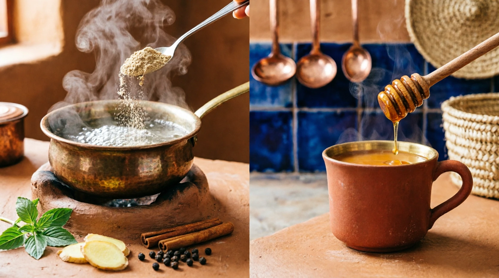 Rajrishi Immunity Booster Ayurvedic Kadha Mix with Tulsi Giloy Ashwagandha for Strong Immunity and Natural Defense